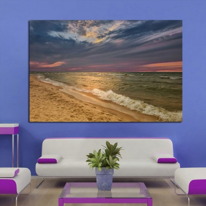 Πίνακας σε καμβά με Θάλασσα αμμώδης παραλία